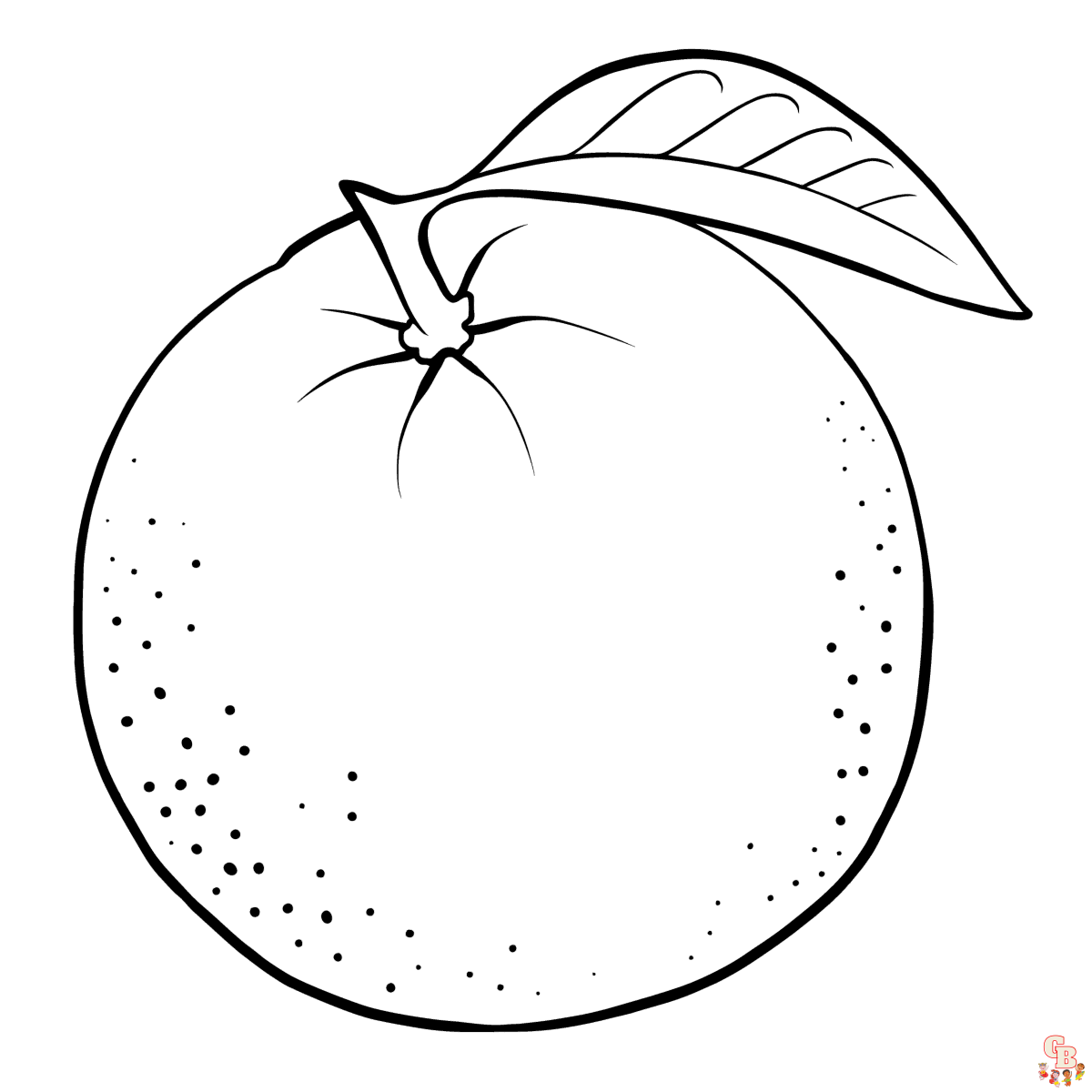 Orange Coloring Pages 1