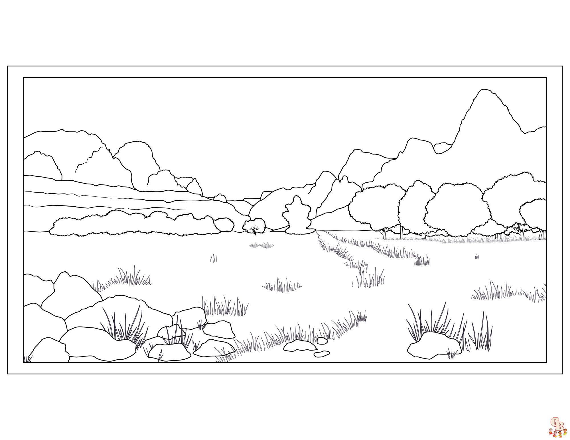 Park Coloring Pages 1