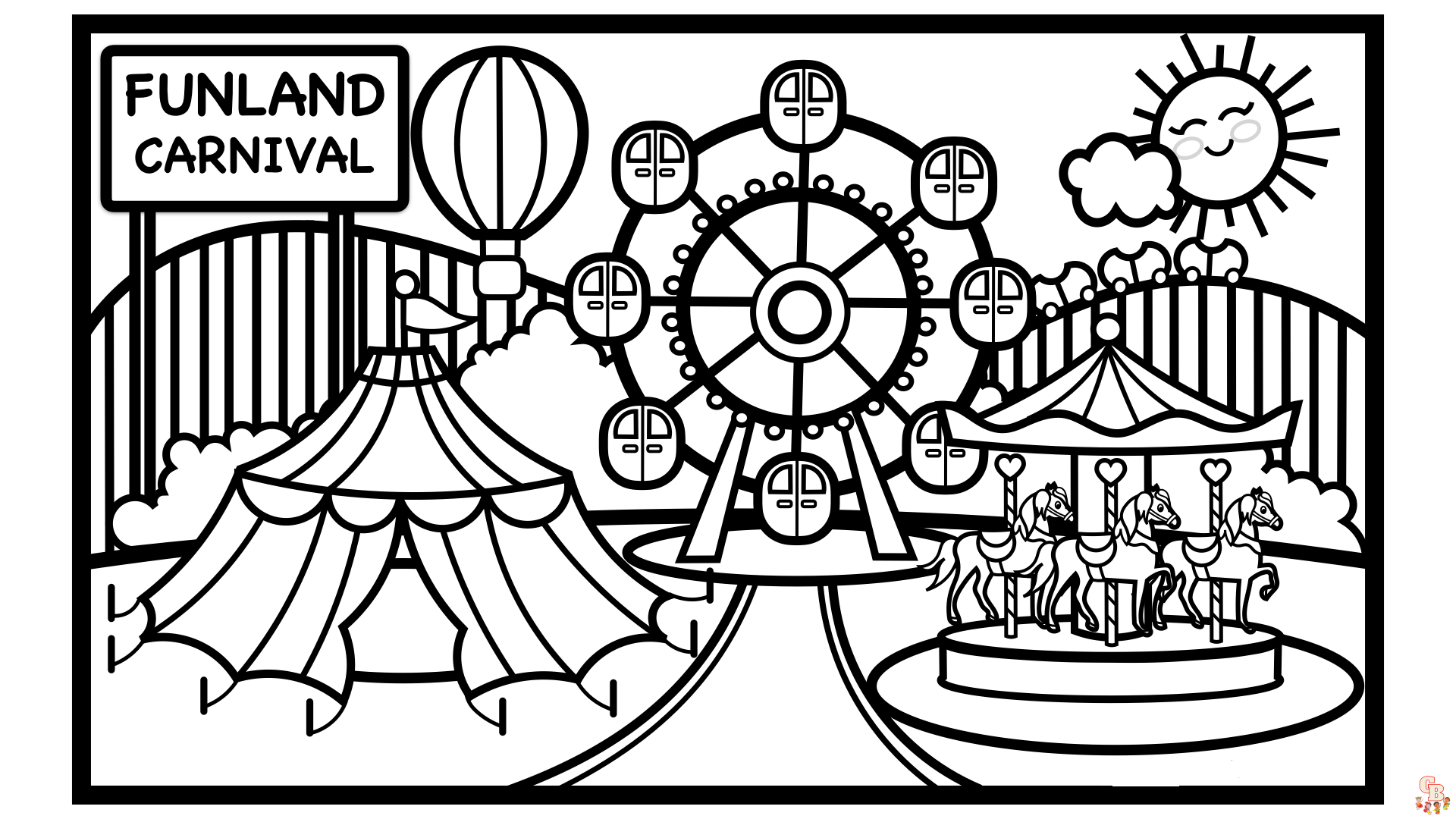 Park Coloring Pages 1