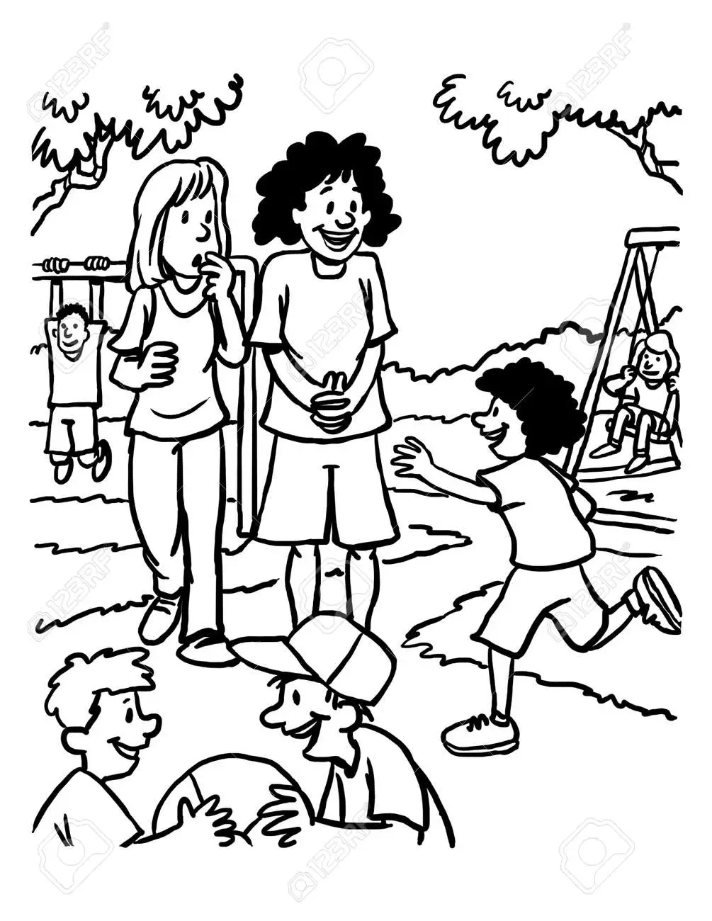 Park Coloring Pages 1