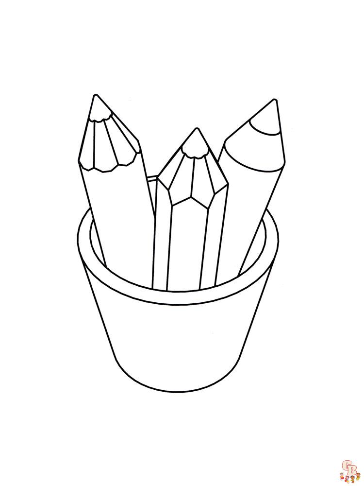 Pencil Coloring Pages 1