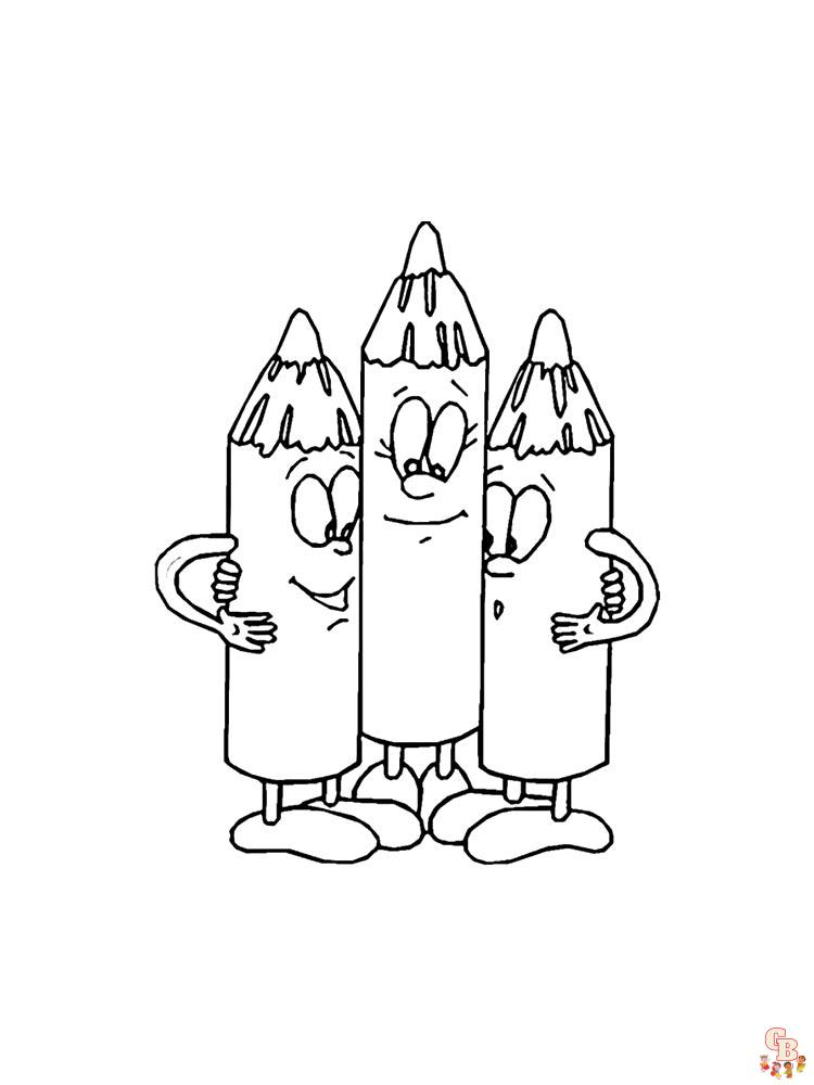 Pencil Coloring Pages 13