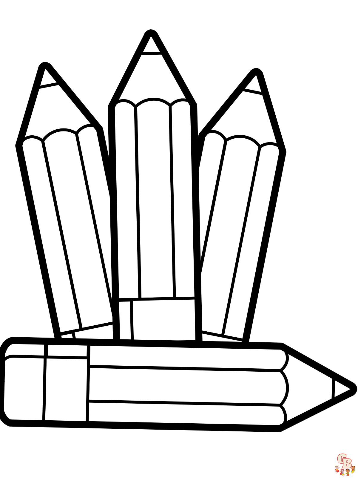 Pencil Coloring Pages 14