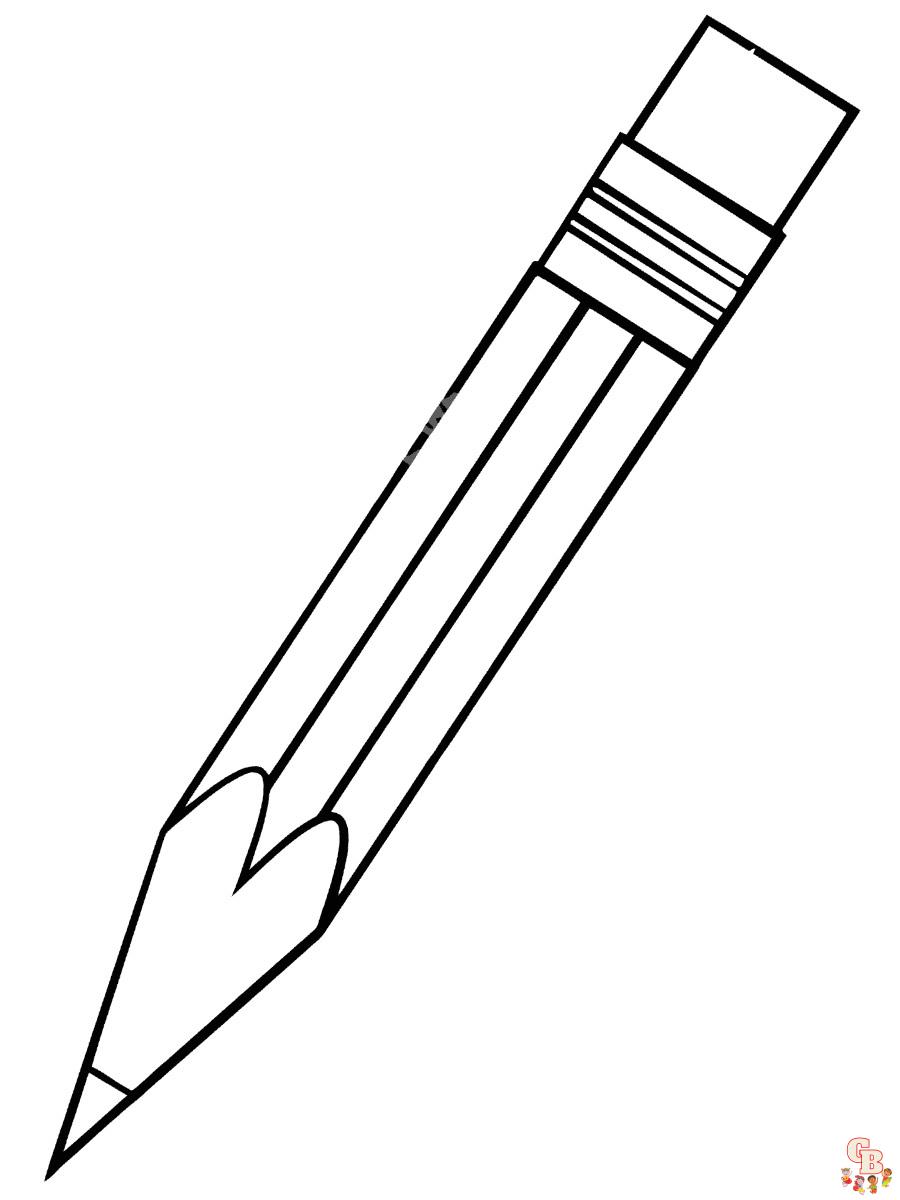 Pencil Coloring Pages 16