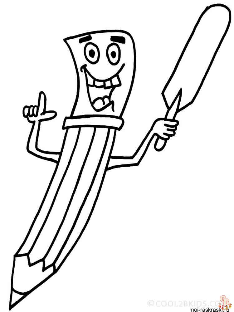 Pencil Coloring Pages 19