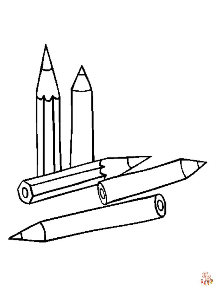 Pencil Coloring Pages 2