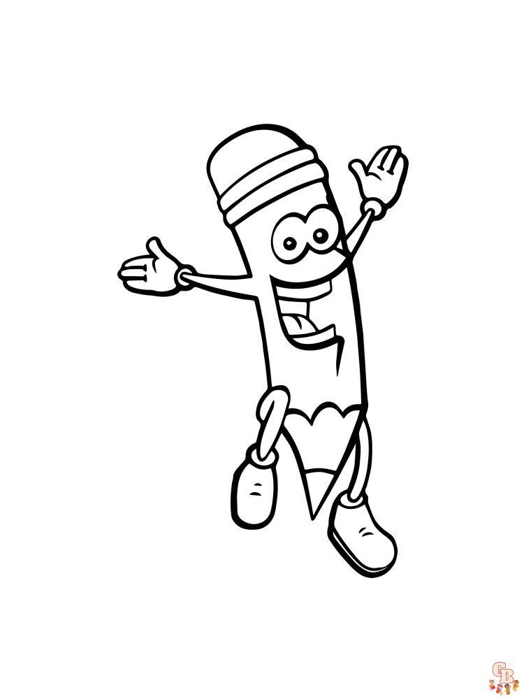 Pencil Coloring Pages 5