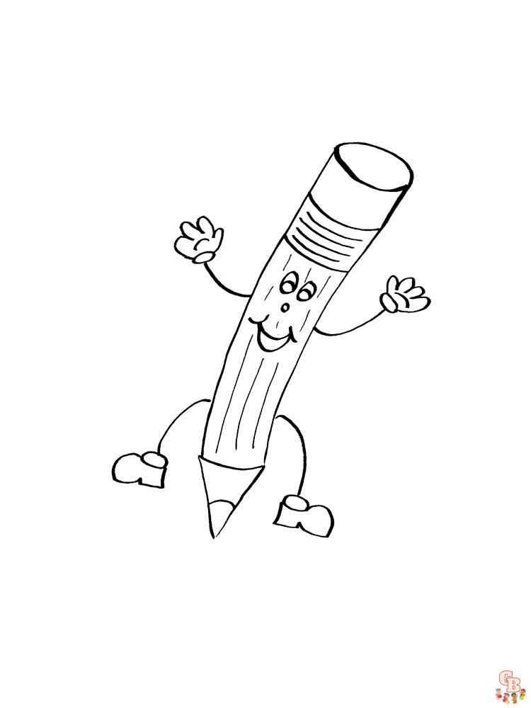 Pencil Coloring Pages 8