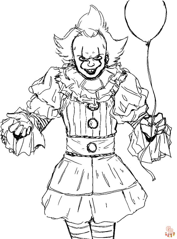 Pennywise Coloring Pages 7