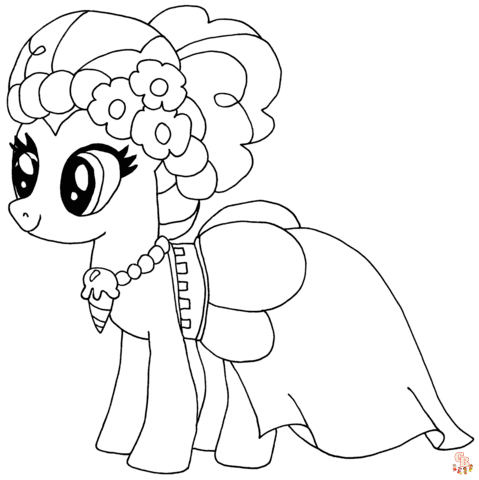 Pinkie Pie Coloring Pages 1