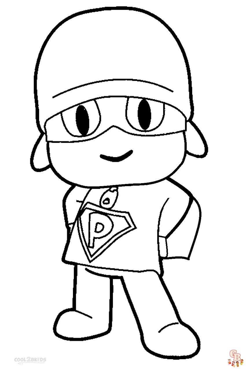 Pocoyo Coloring Pages 1