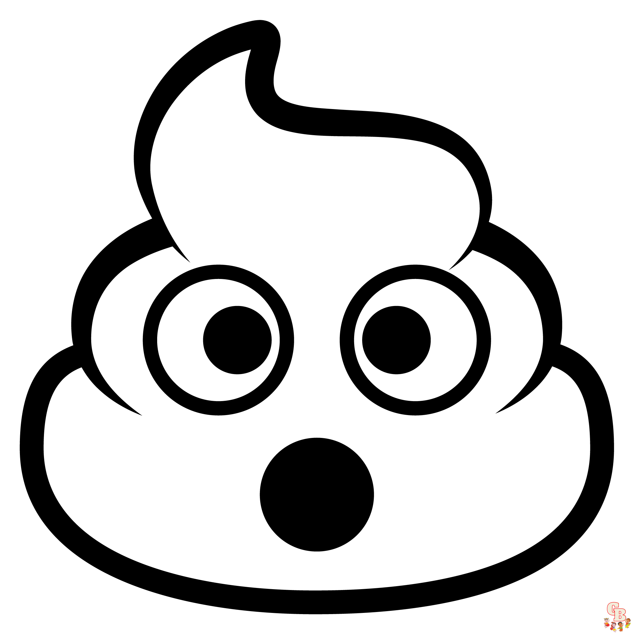 Poop Coloring Pages 1