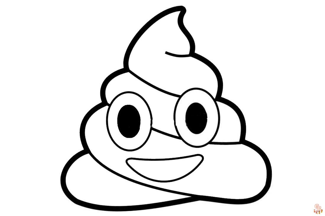 Poop Coloring Pages 2