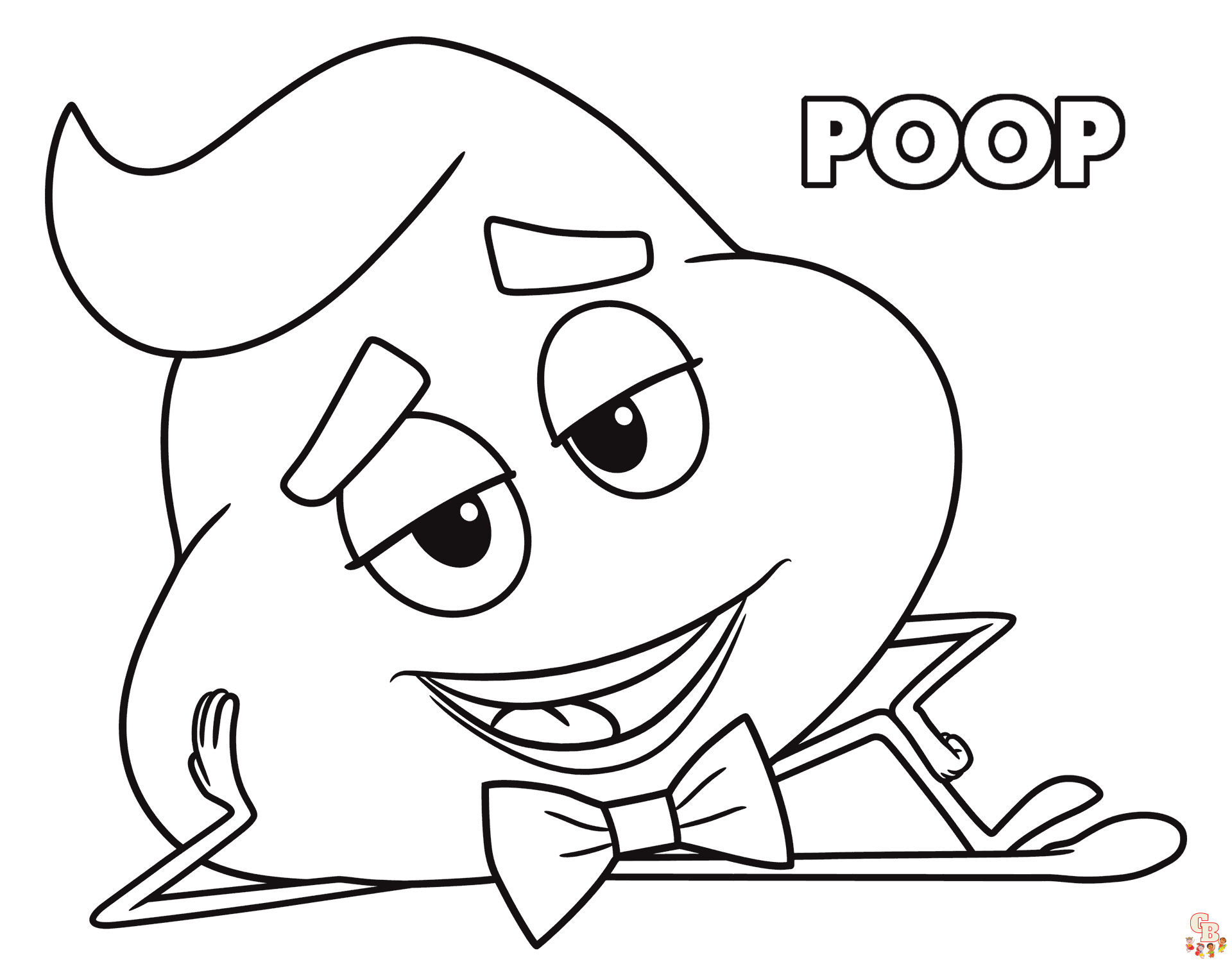 Poop Coloring Pages 4