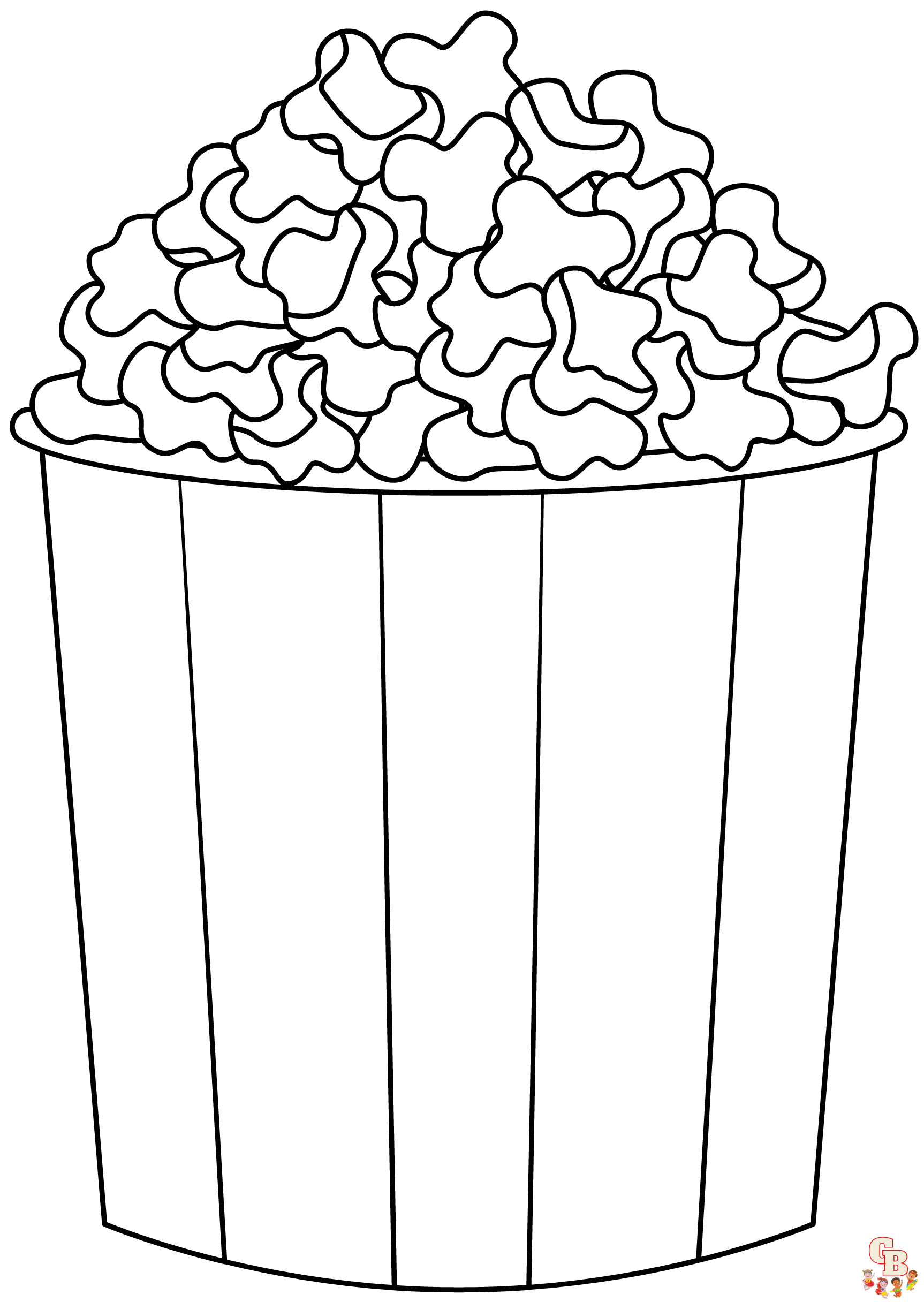 Popcorn Coloring Pages 7