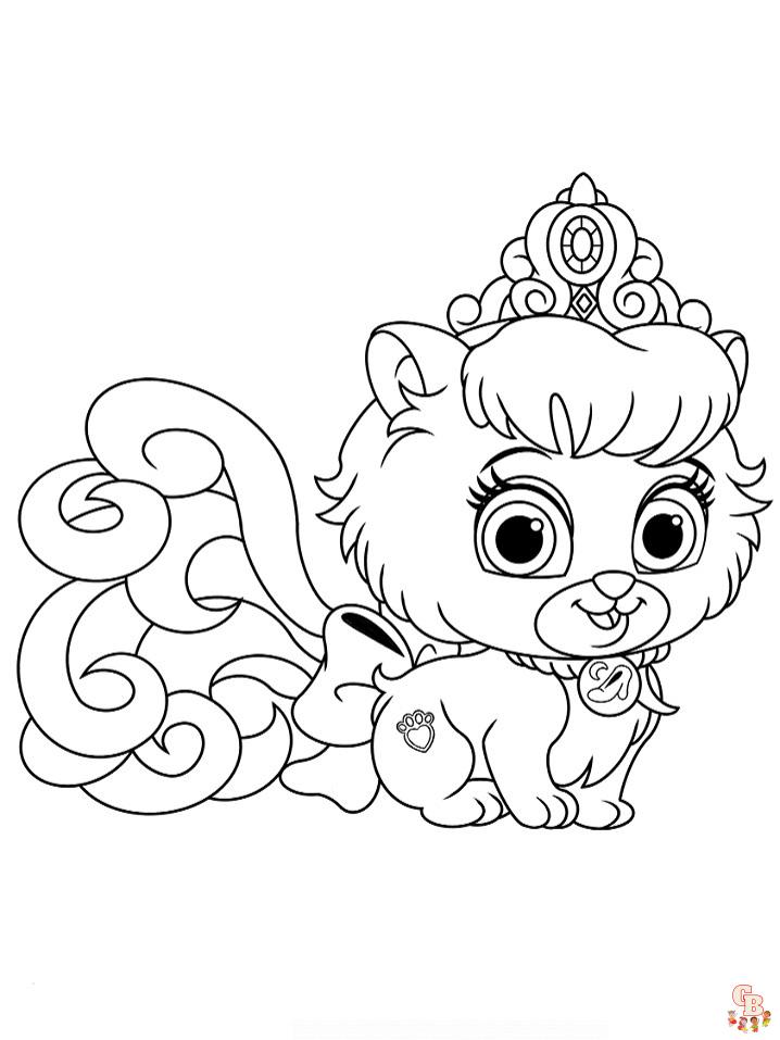 Princess Dog Coloring Pages 3