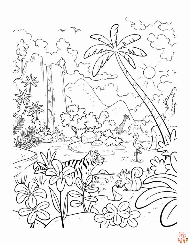 Rainforest Coloring Pages 12