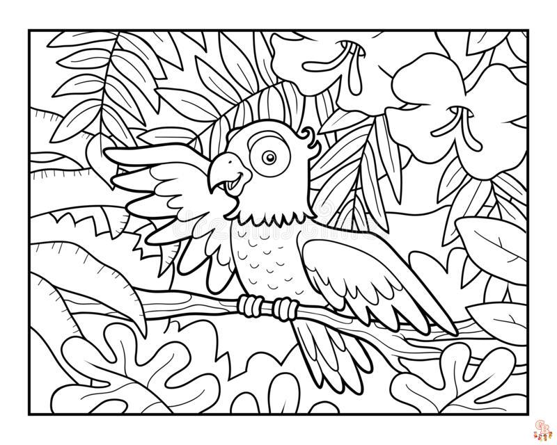 Rainforest Coloring Pages 3