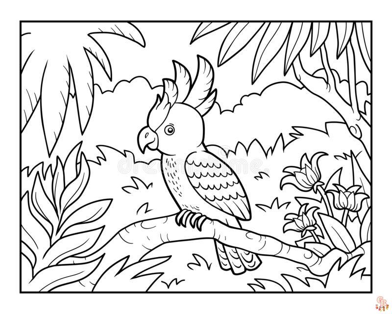 Rainforest Coloring Pages 4