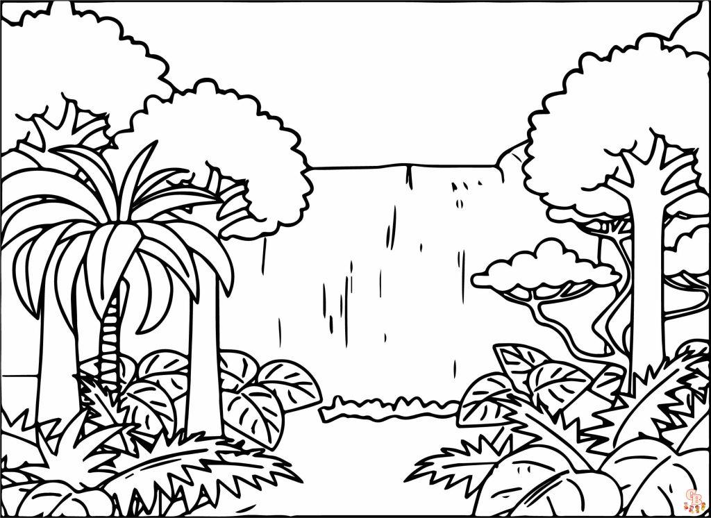 Rainforest Coloring Pages 9