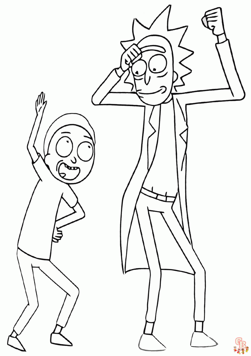 Rick and Morty Coloring Pages 1