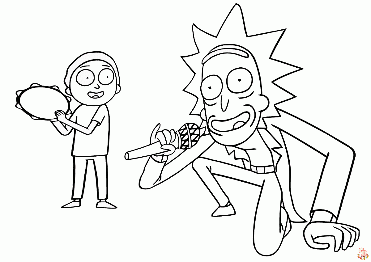 Rick and Morty Coloring Pages 2