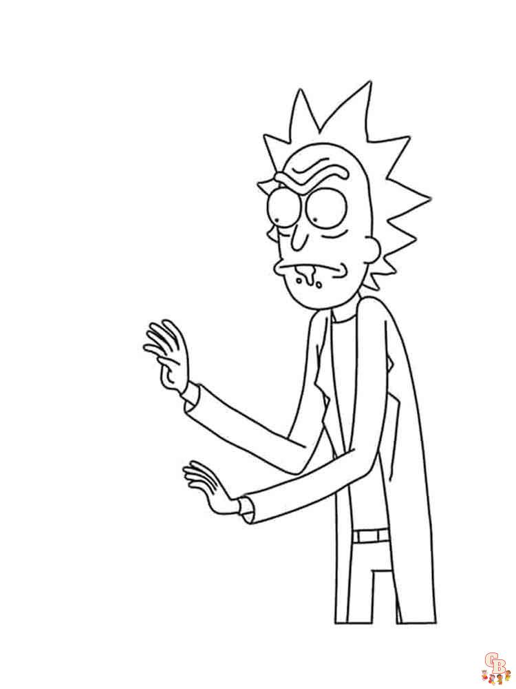 Rick and Morty Coloring Pages 4