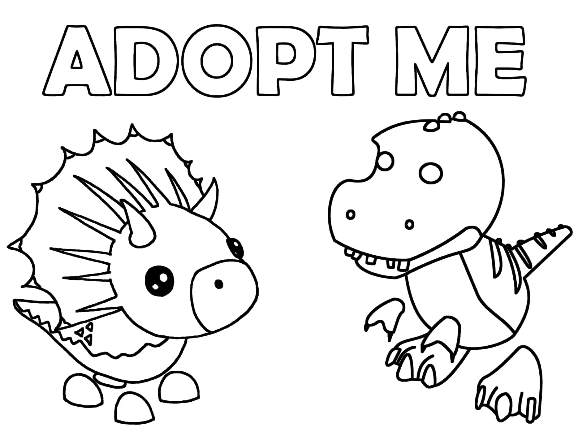 Roblox Adopt Me Coloring Pages 1