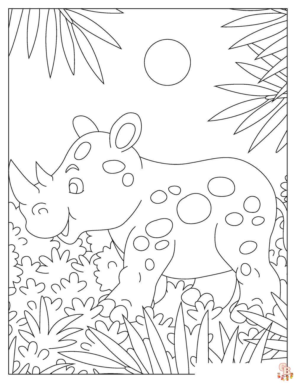 Safari Coloring Pages 1