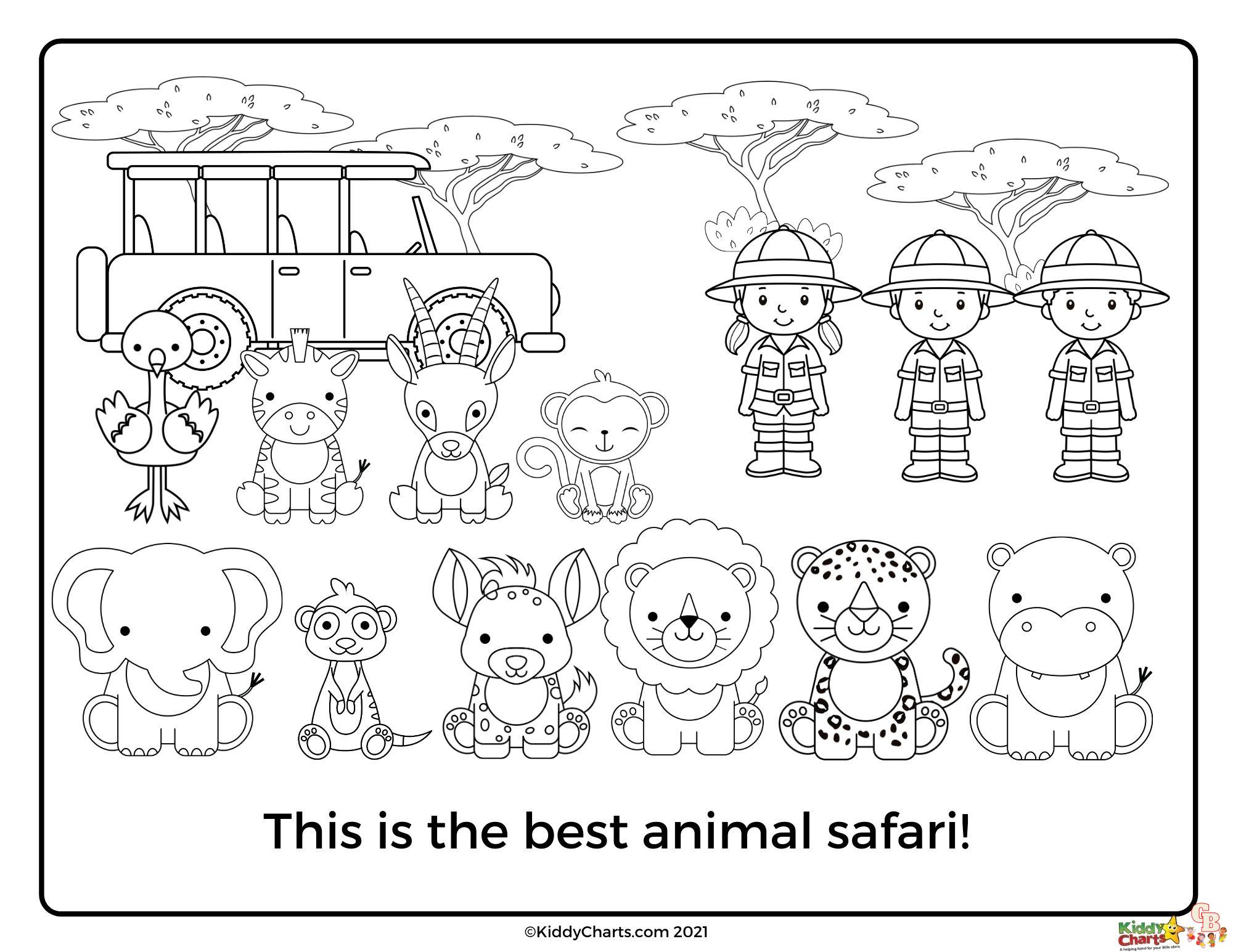 Safari Coloring Pages 11