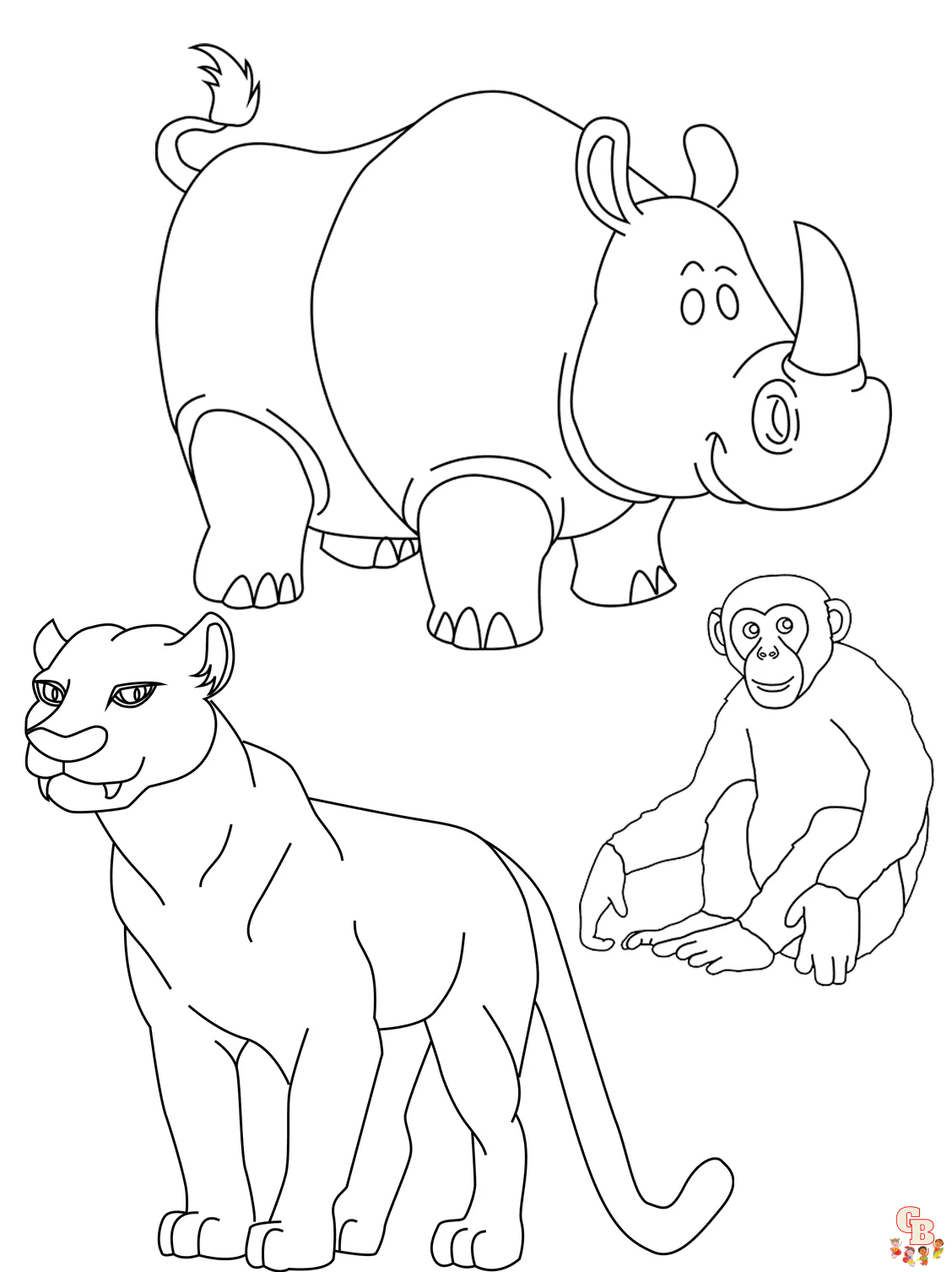 Safari Coloring Pages 2