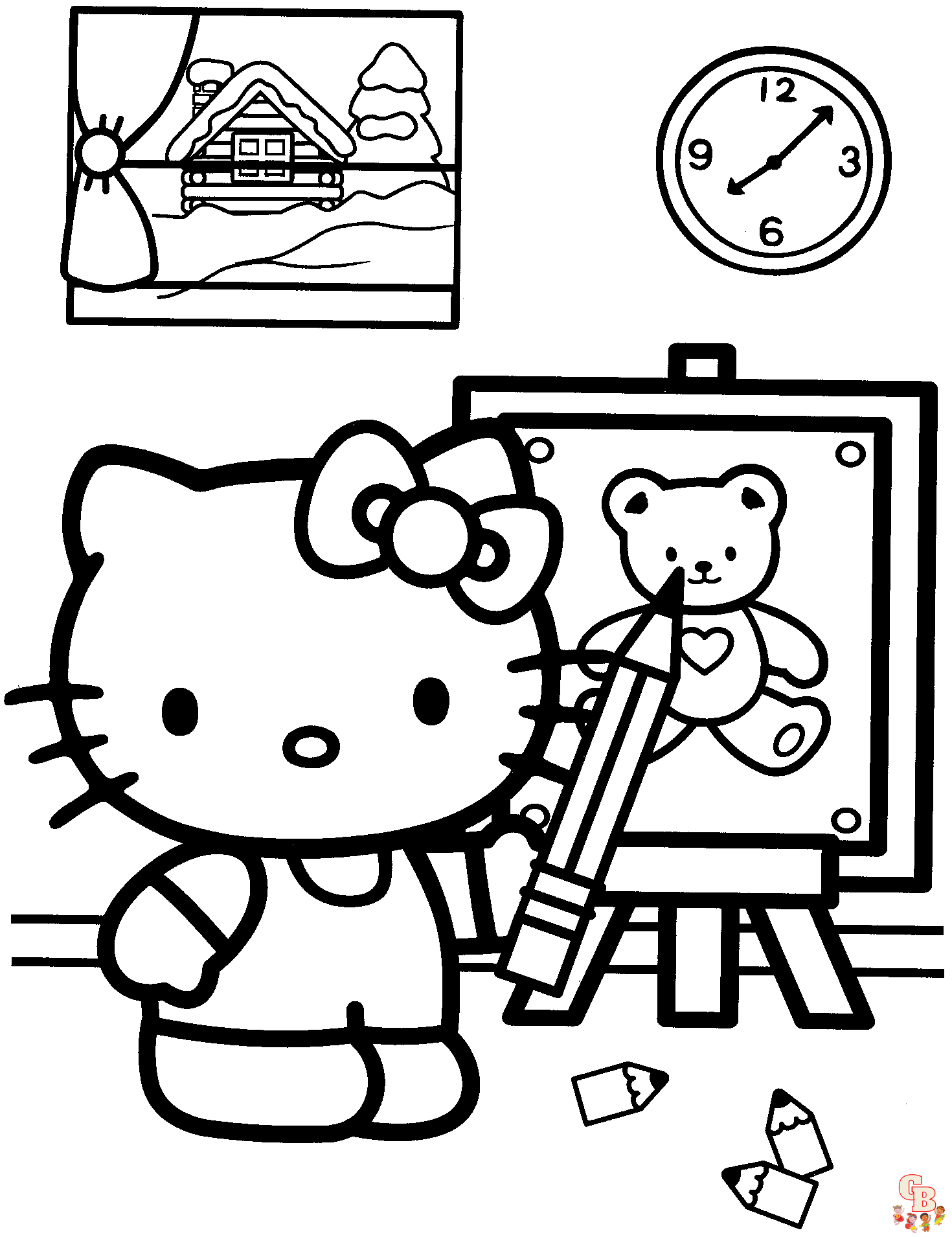 Sanrio Coloring Pages 1