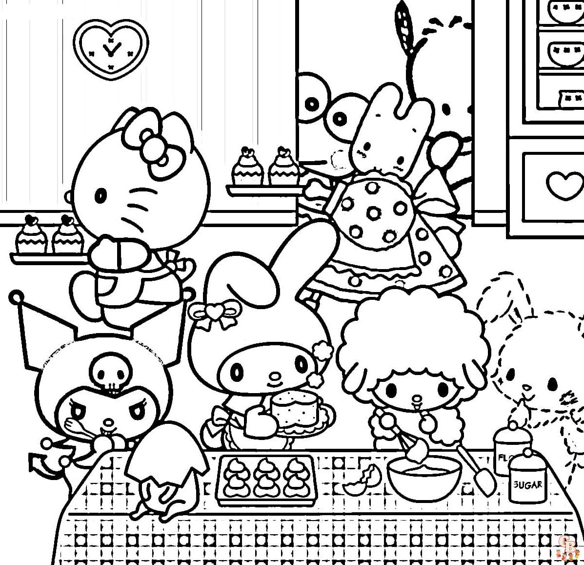 Sanrio Coloring Pages 3