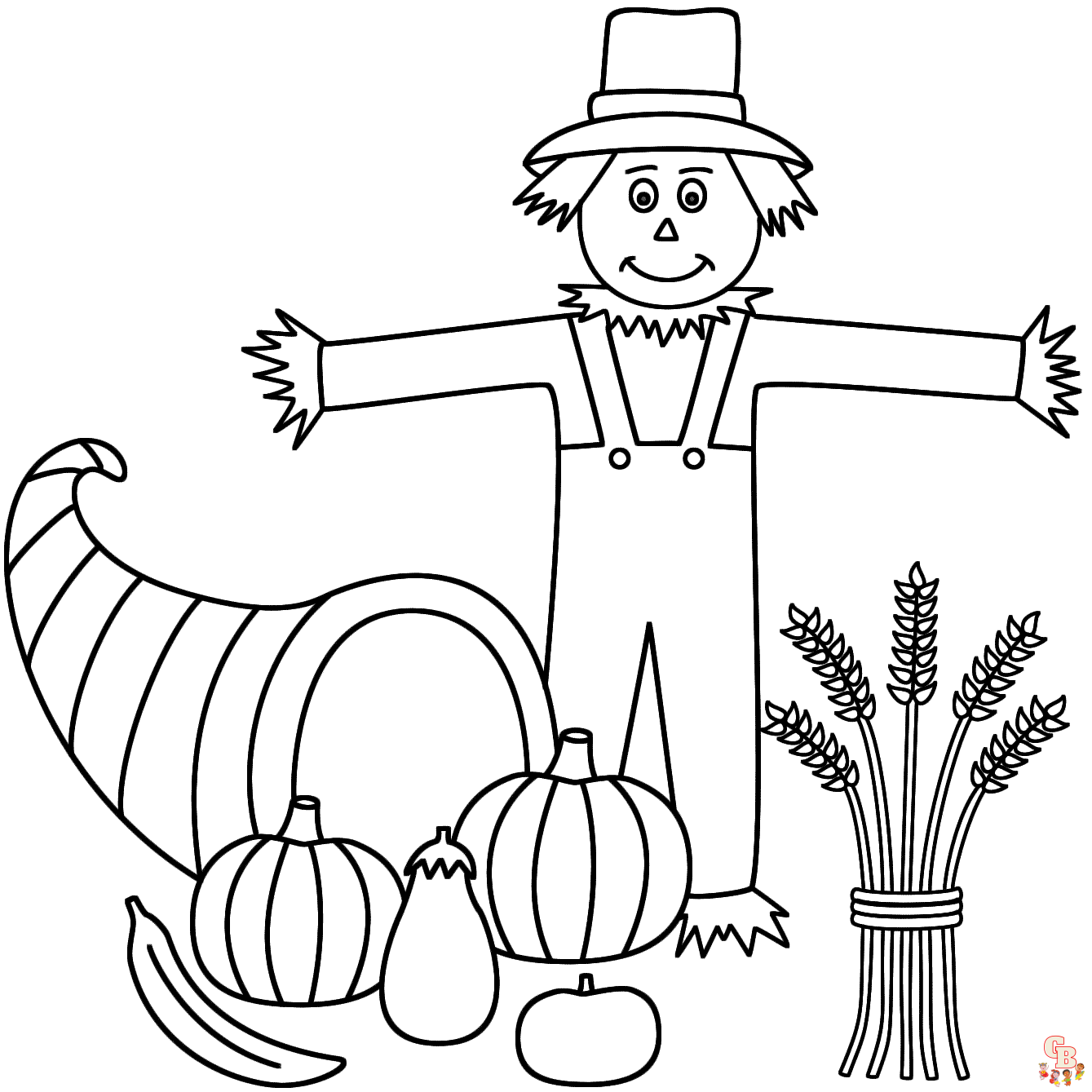 Scarecrow Coloring Pages 3