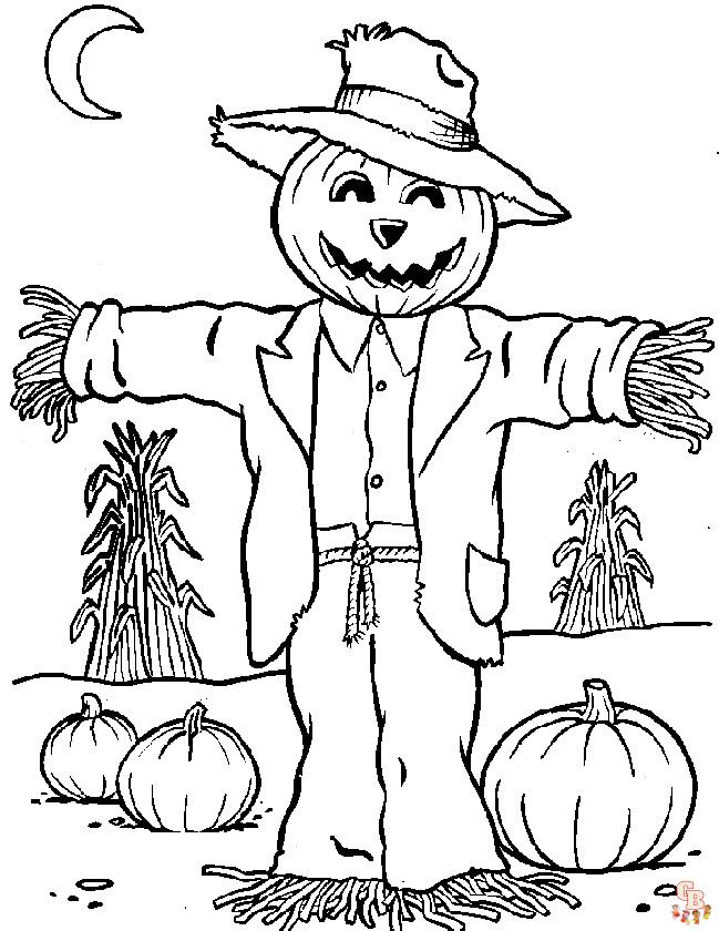Scarecrow Coloring Pages