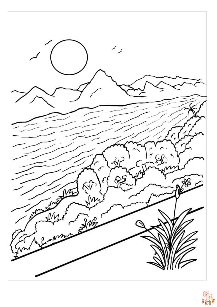 Scenic Coloring Pages 1