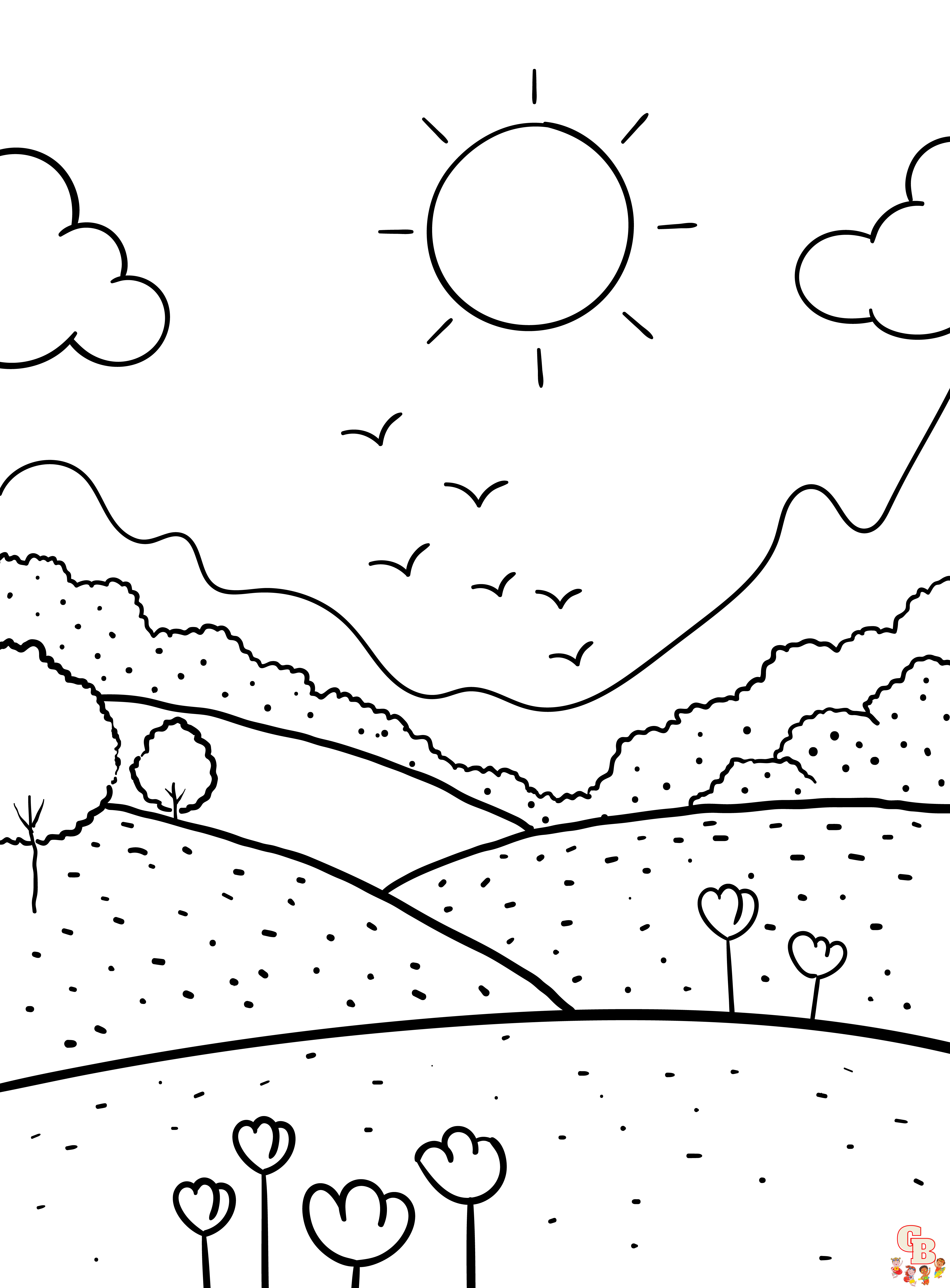 Scenic Coloring Pages 2