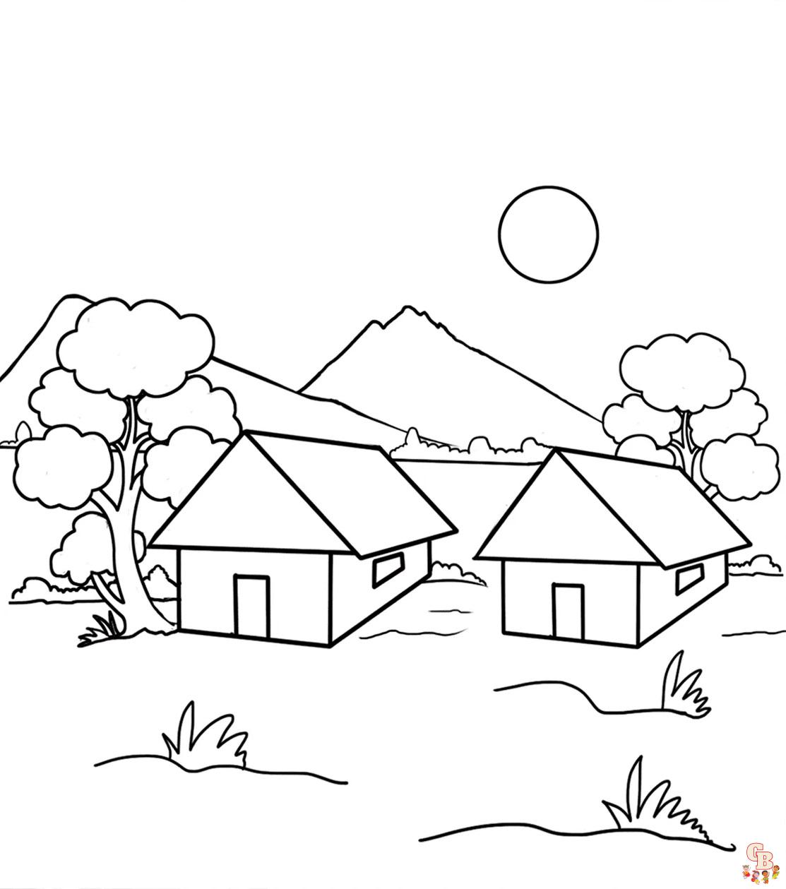 Scenic Coloring Pages 3