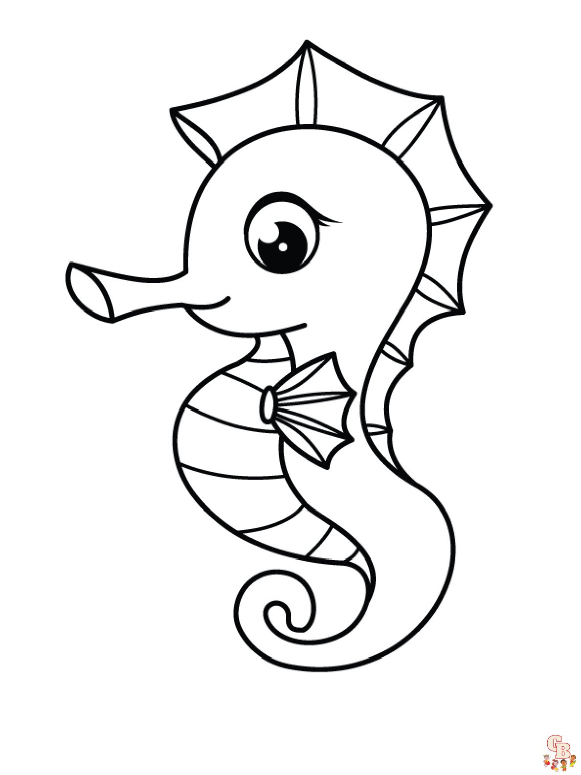 Seahorse Coloring Pages 1