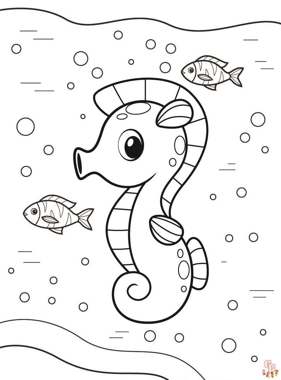 Seahorse Coloring Pages 5