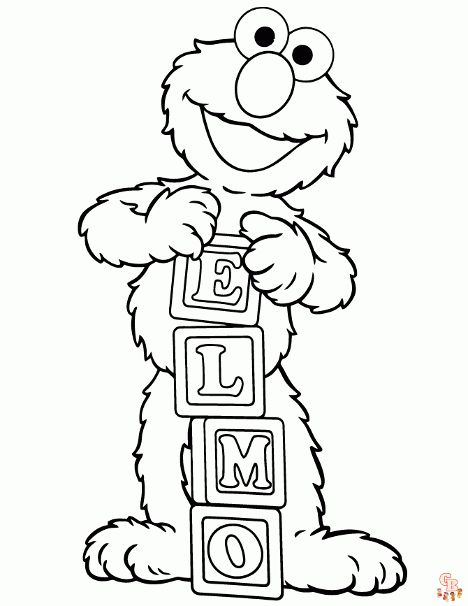 Sesame Street Coloring Pages 1