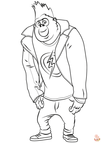 Sing Coloring Pages 4