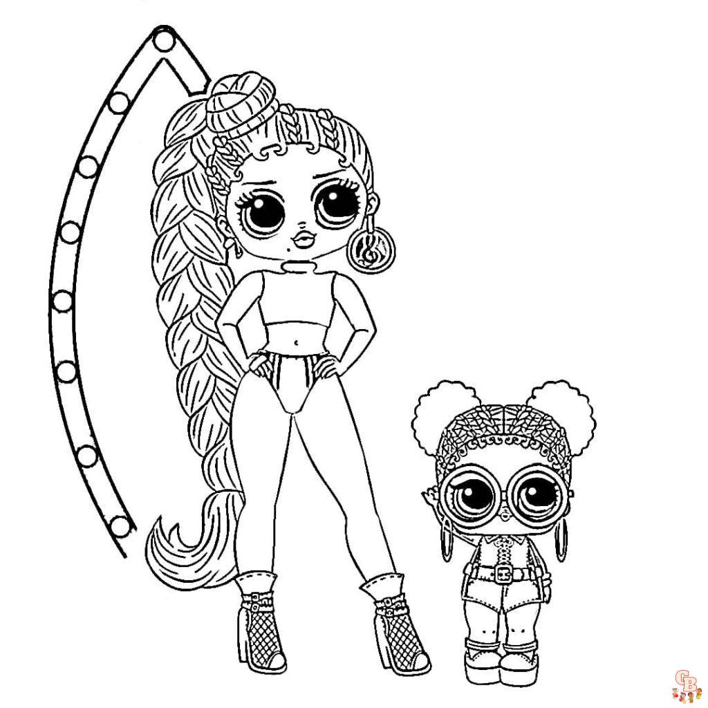 Sisters LOL Coloring Pages 11