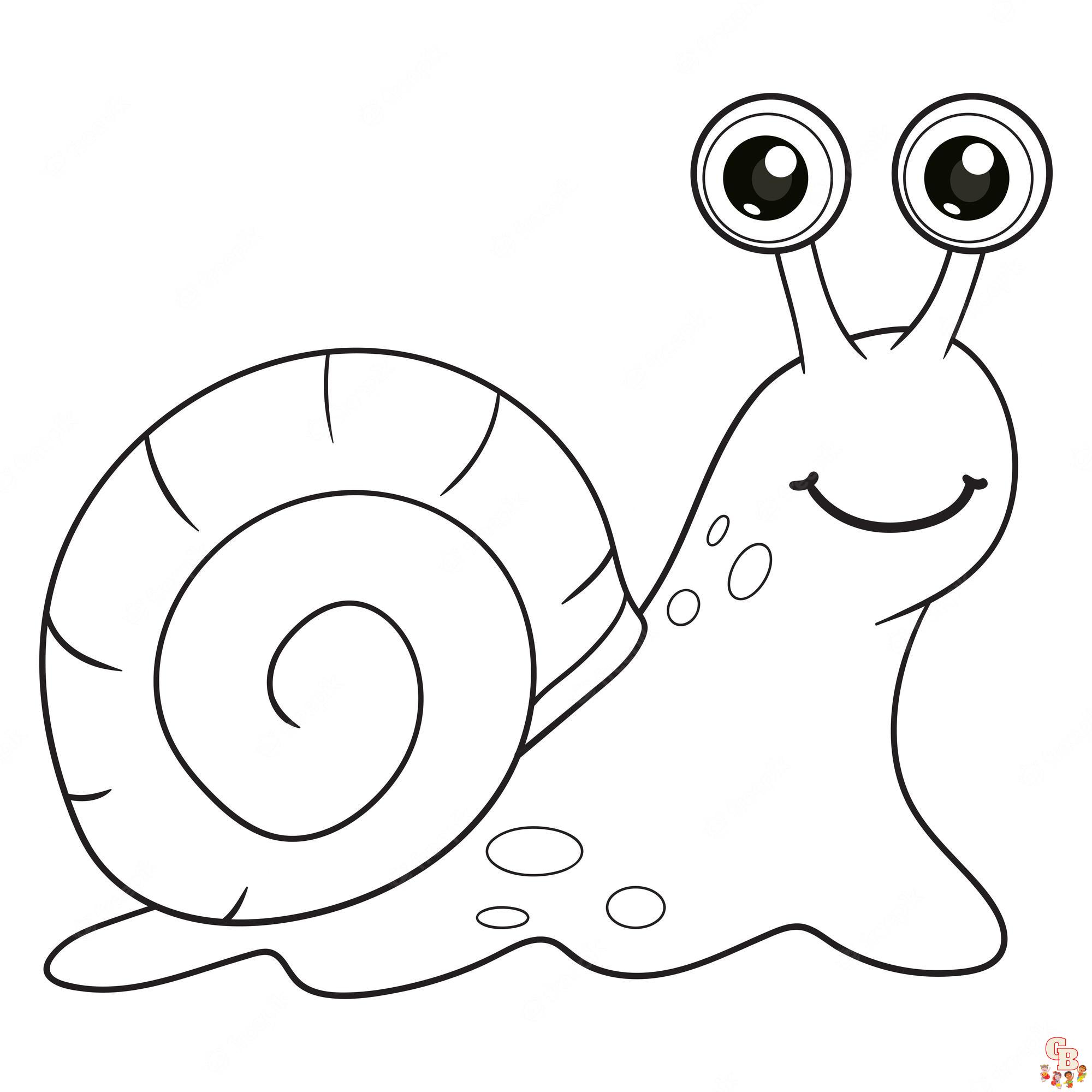 Snail Coloring Pages 2