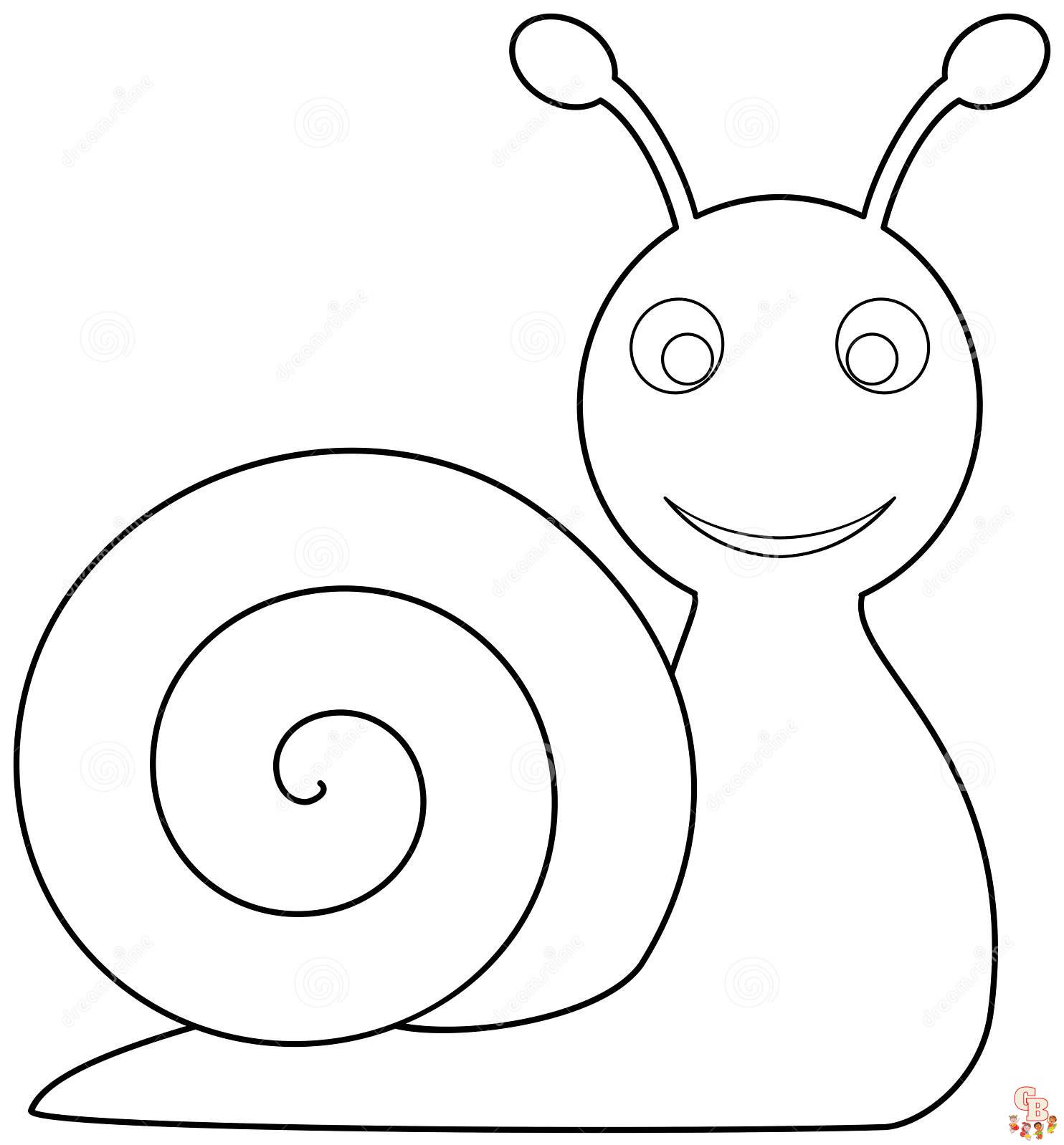 Snail Coloring Pages 6