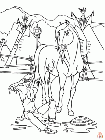 Spirit Coloring Pages 1