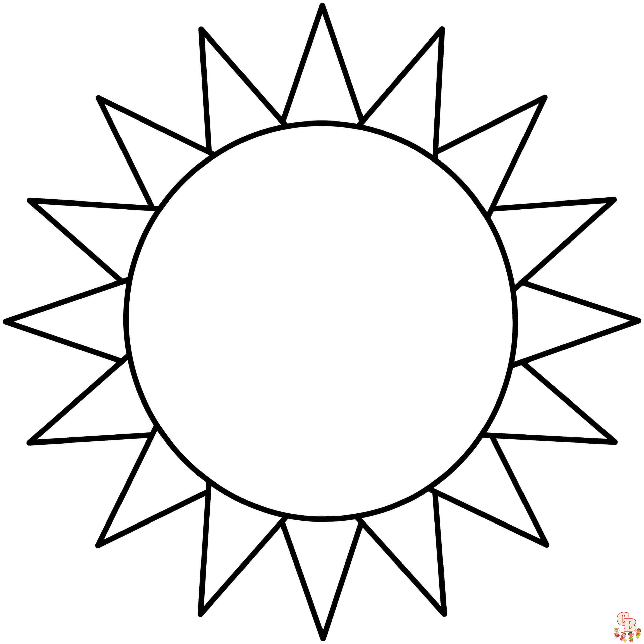 Sun Coloring Pages 6