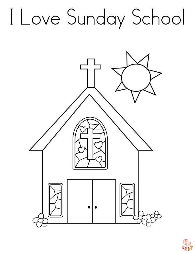 Sunday School Coloring Pages 1