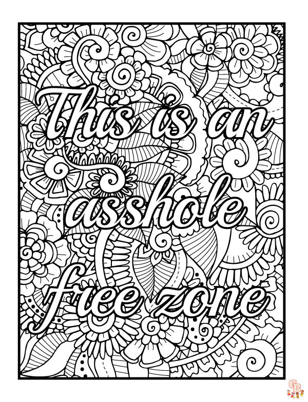 Swear Word Coloring Pages 1