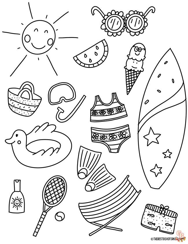 Swimming Coloring Pages 5